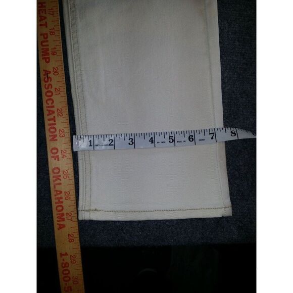 Seven7 Jeans Slim Straight Jeans Women Sz 12 White Denim Everyday Boho - Picture 4 of 9